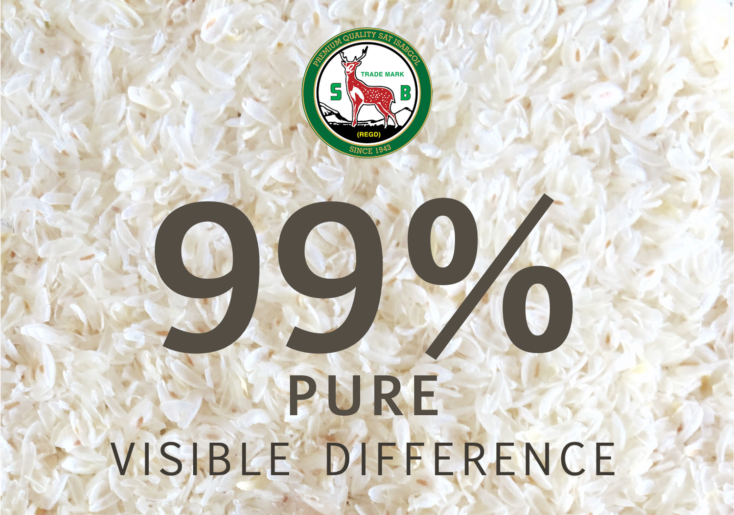 99 Pure Visible Difference Deer Brand Psyllium Husk Sat Isabgol