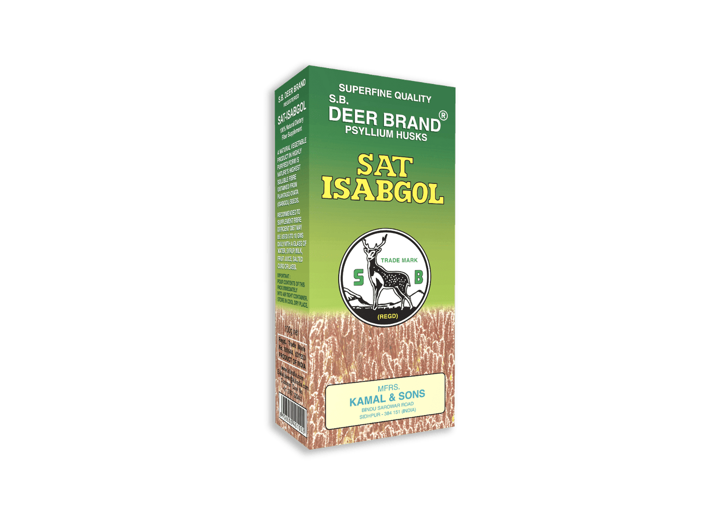 Deer Brand Sat Isabgol® - Psyllium Husk - Sat Isabgol