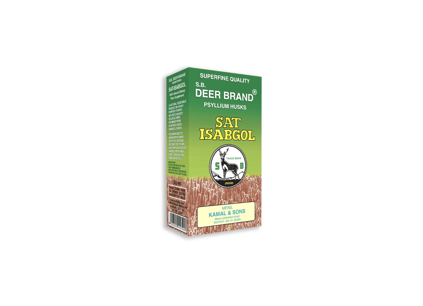 Deer Brand Sat Isabgol® - Psyllium Husk - Sat Isabgol
