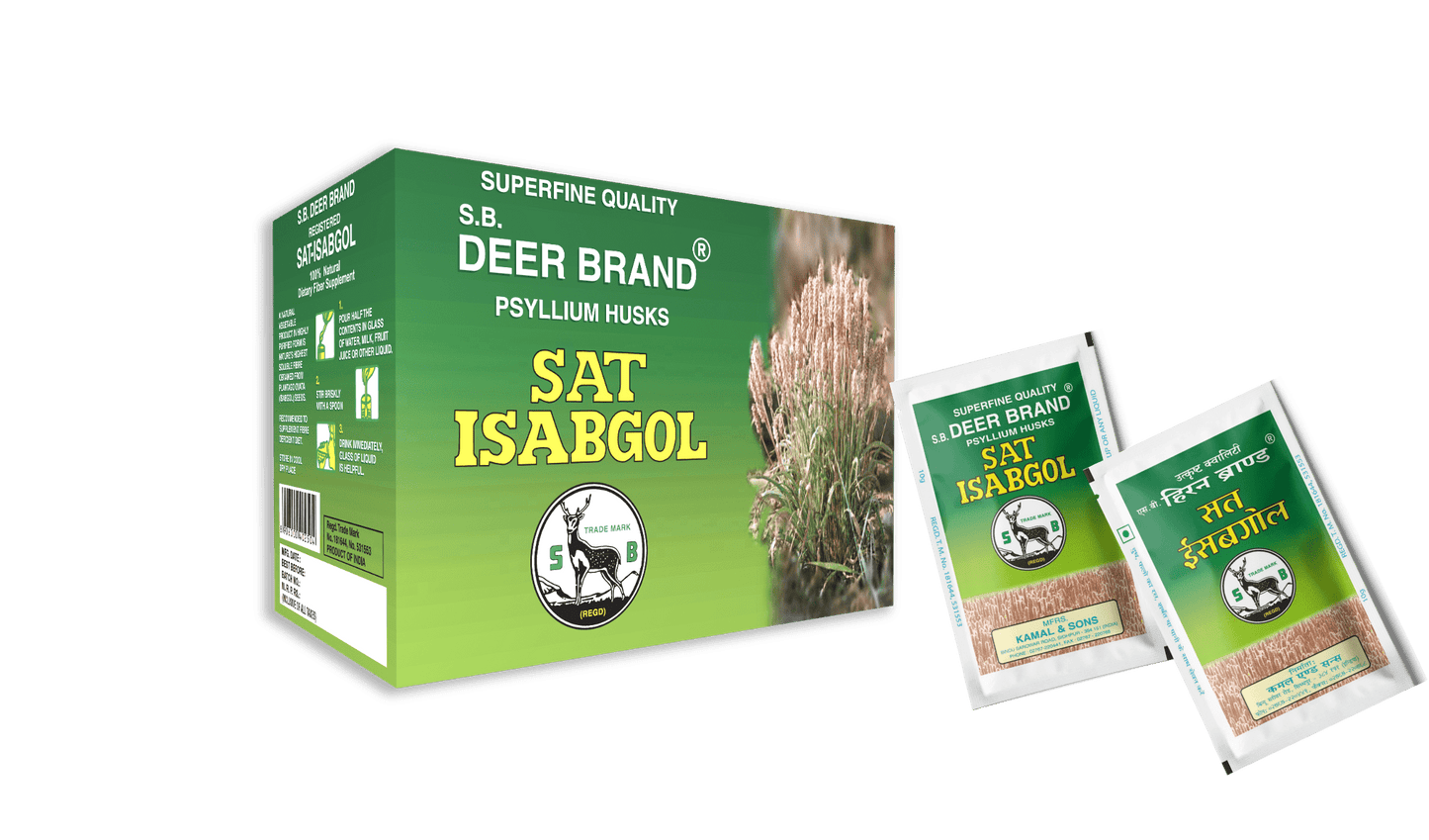 Deer Brand Sat Isabgol® - Psyllium Husk - Sat Isabgol