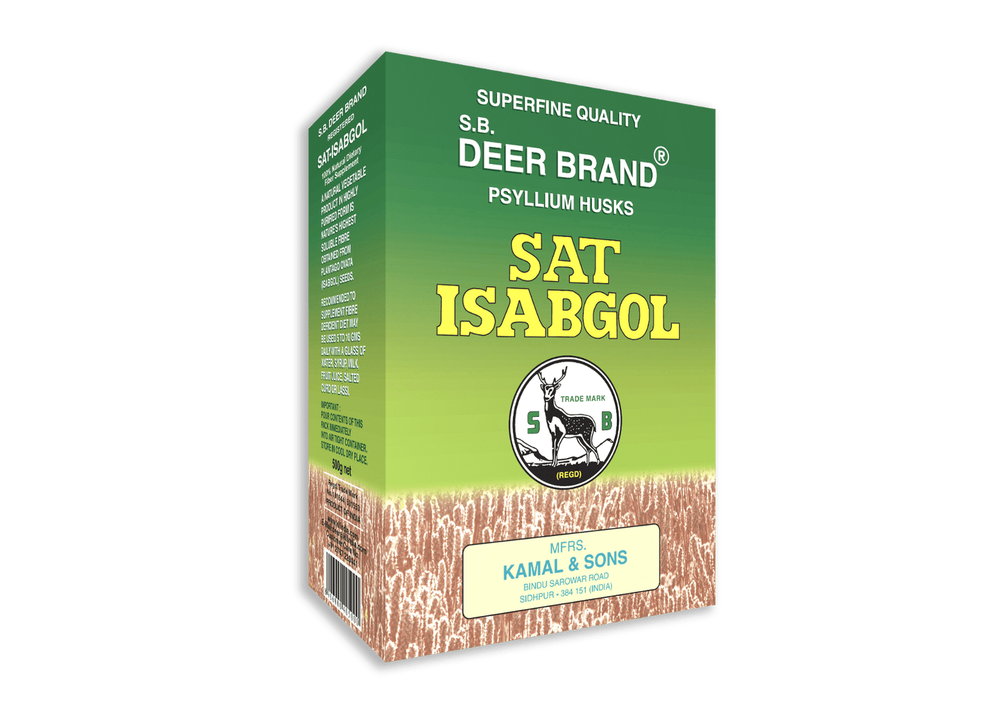 Deer Brand Sat Isabgol® - Psyllium Husk - Sat Isabgol